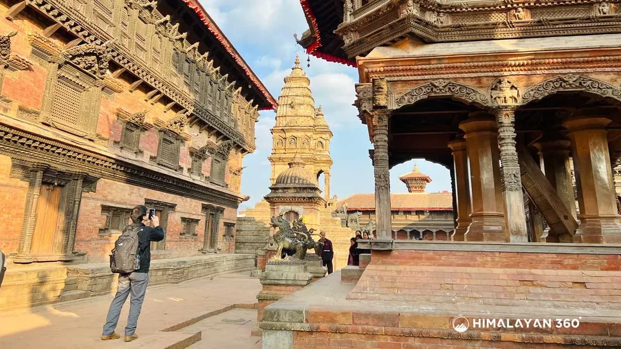 Pagoda temples in Bhaktapur Durbar Square