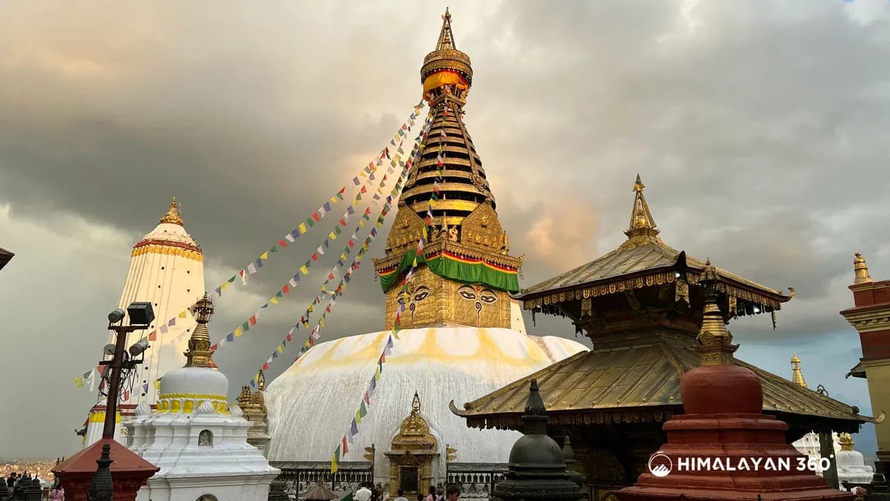Cloudy View at Swayambhunath