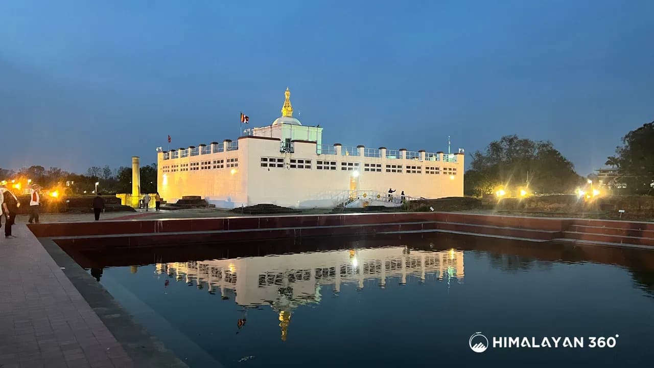 Night View of Maya devi Temple, Lumbini