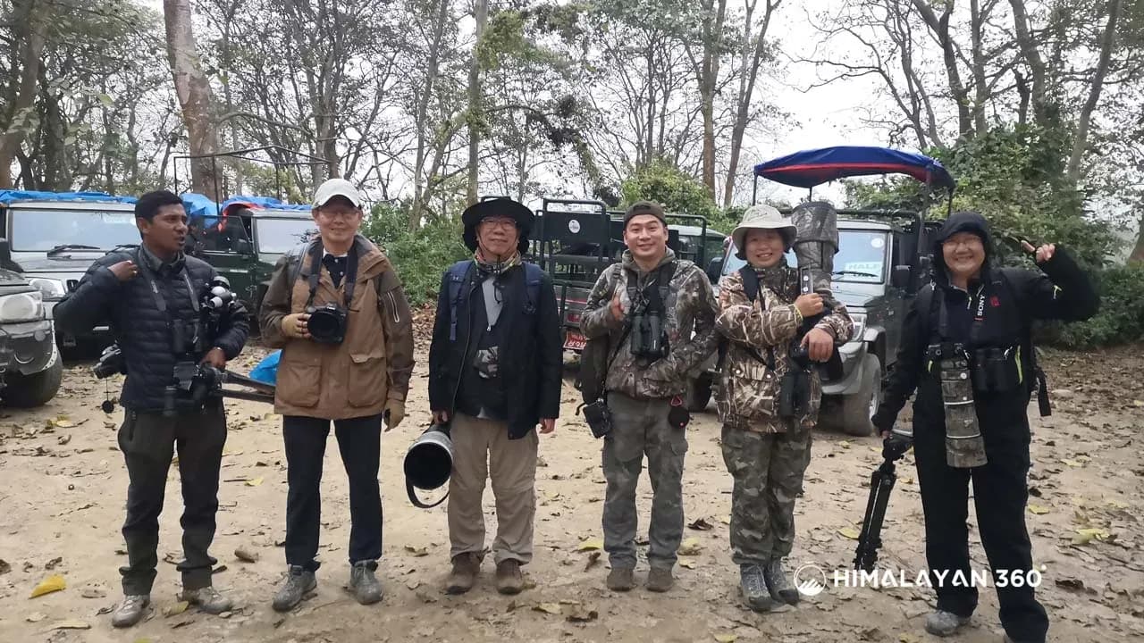 Trekkers Preparing for adventure expedition