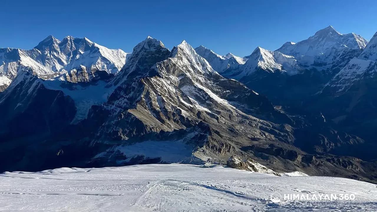 Mountain View During Mera Peak Climbing