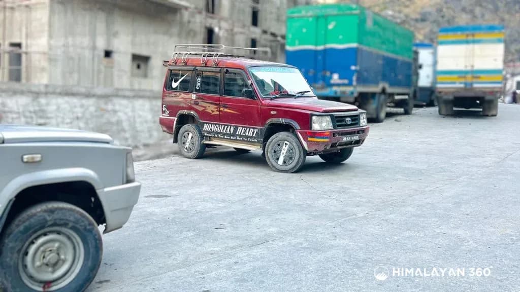 Shared jeep for kathmandu to Syabrubesi.