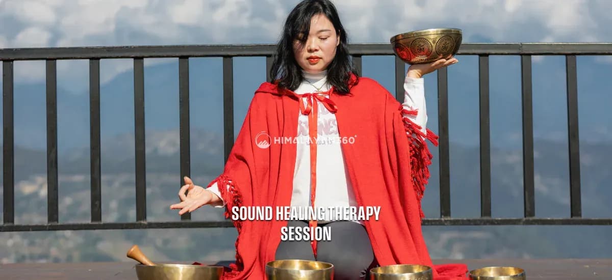 Sound Healing Therapy Session in Kathmandu with professional Sound Practitioner.
