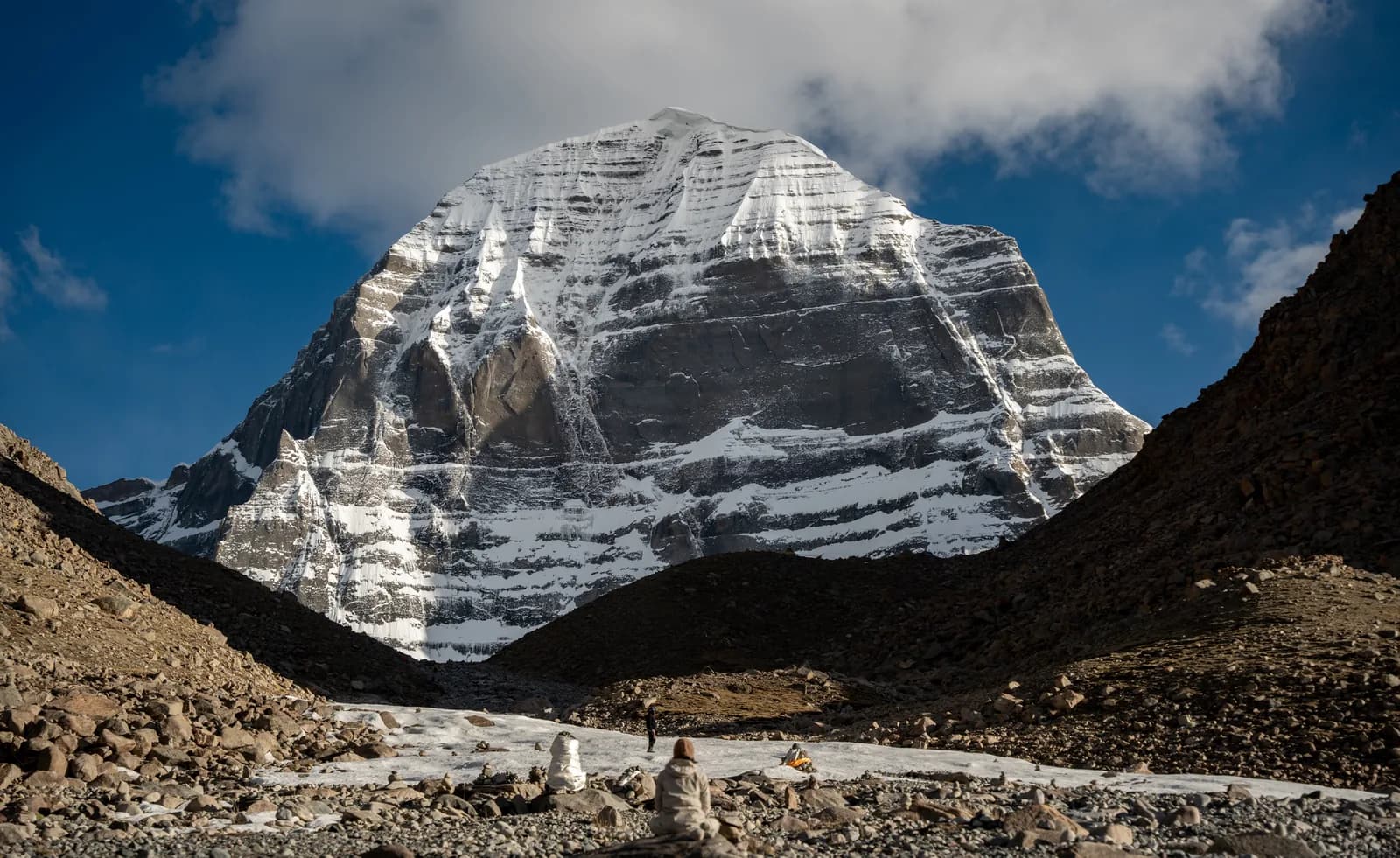North face of Mount Kailash seen from Dirapuk