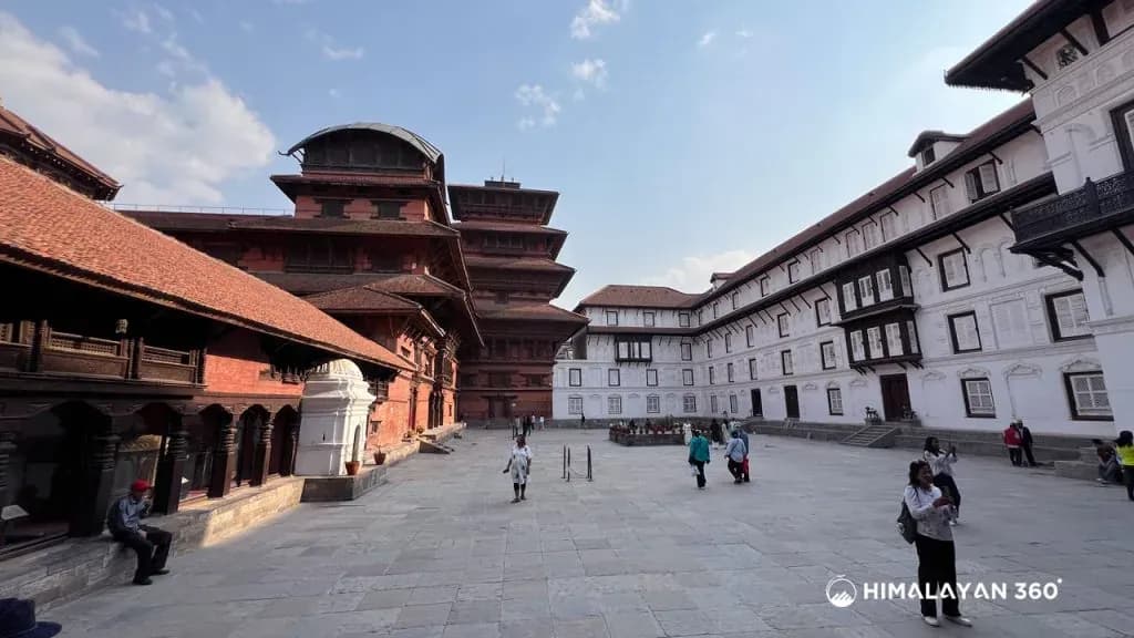 Tourist Roaming Around Kathmandu Durbar Square