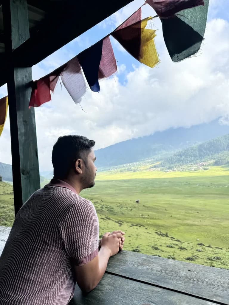 day 5- enjoying the view of Phobjikha valley