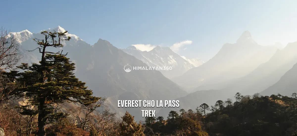 Mountain view during Everest Cho La Pass Trek