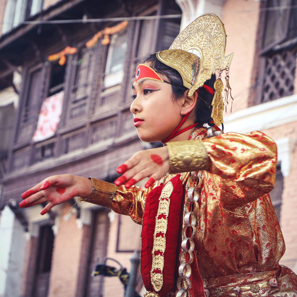 The living goddess of Nepal, Kumari