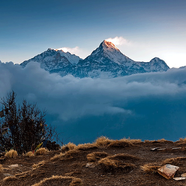 Trekking through the Himalayas