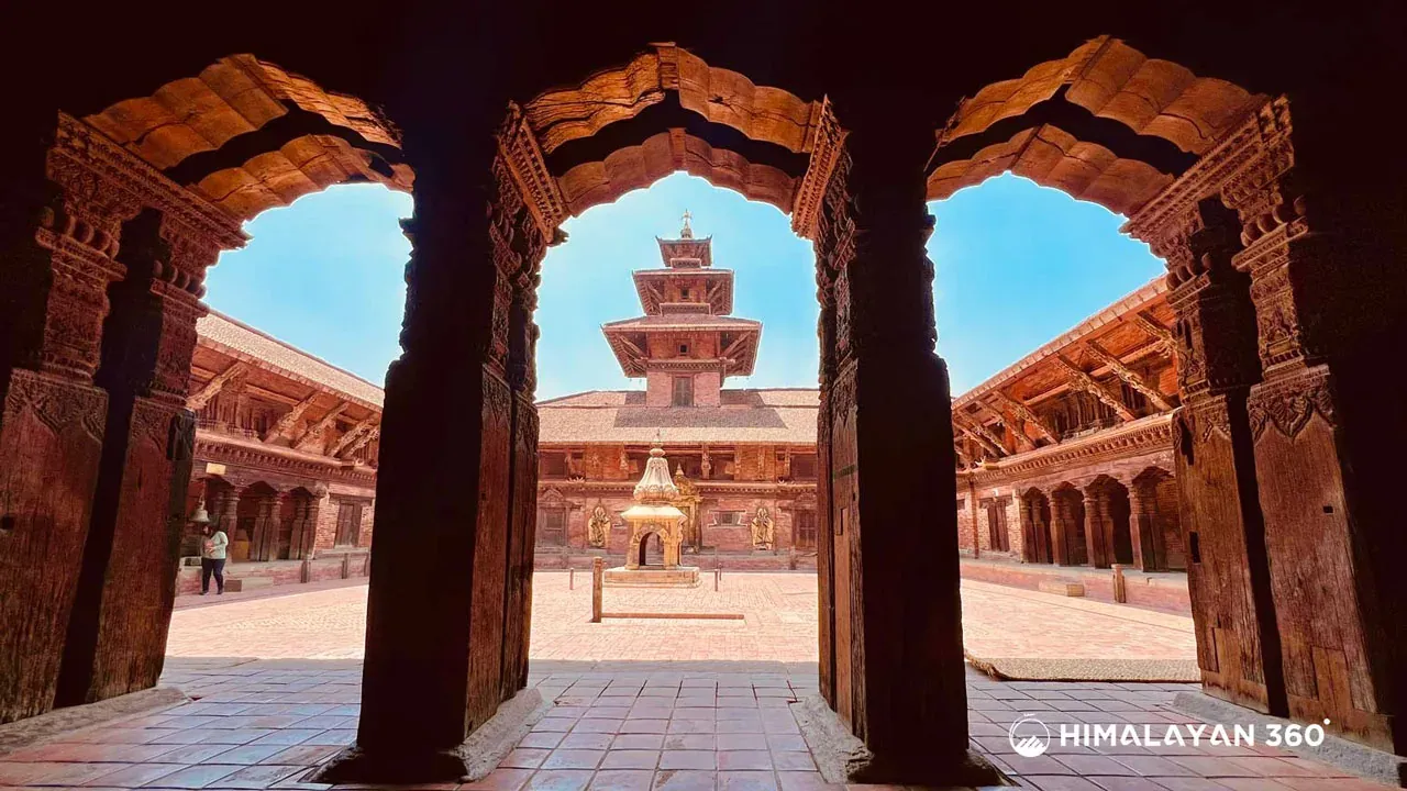 Patan Durbar Square Low Angle View