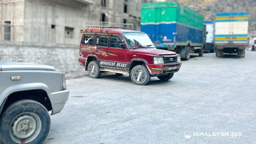 Shared jeep for kathmandu to Syabrubesi.